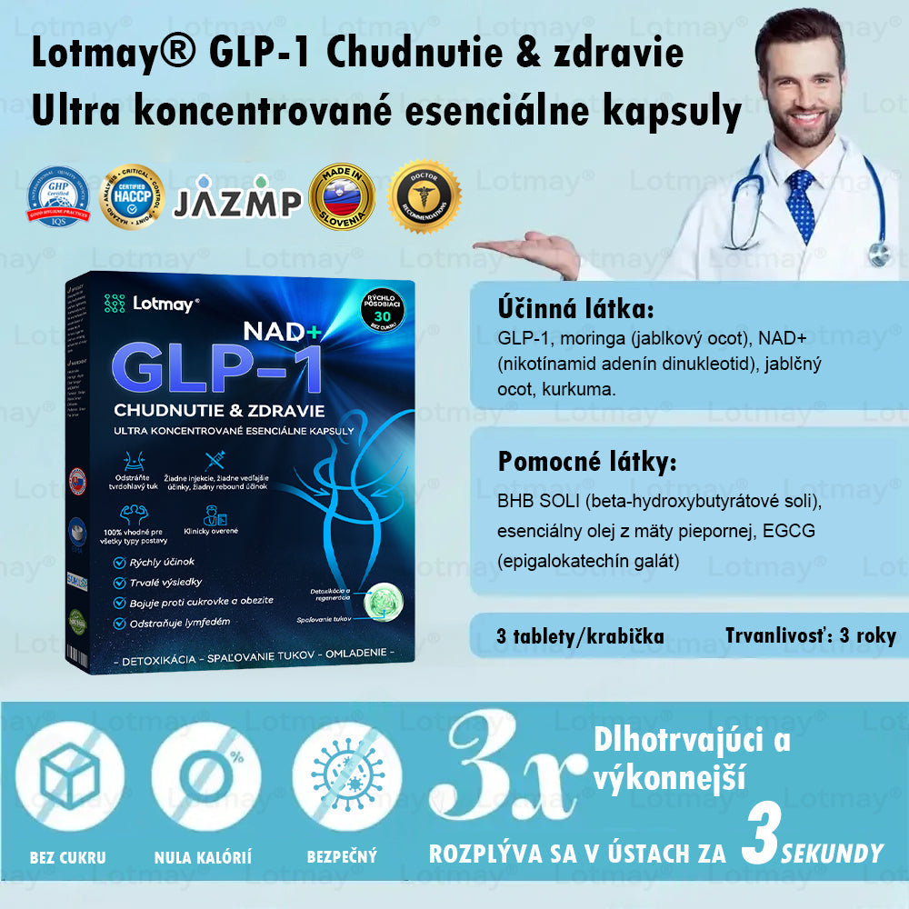 [⚡Oficiálny autorizovaný obchod] 𝐿𝑜𝑡𝑚𝑎𝑦® 🔥🔥 𝐺𝐿𝑃-1 𝐶ℎ𝑢𝑑𝑛𝑢𝑡𝑖𝑒 & 𝑧𝑑𝑟𝑎𝑣𝑖𝑒 𝑈𝑙𝑡𝑟𝑎 𝑘𝑜𝑛𝑐𝑒𝑛𝑡𝑟𝑜𝑣𝑎𝑛é 𝑒𝑠𝑒𝑛𝑐𝑖á𝑙𝑛𝑒 𝑘𝑎𝑝𝑠𝑢𝑙𝑦- NAD+ Moringa a jablčný ocot (✅rýchly, dlhotrvajúci, riešenie cukrovky, obezity a kardiovaskulárnych ochorení)