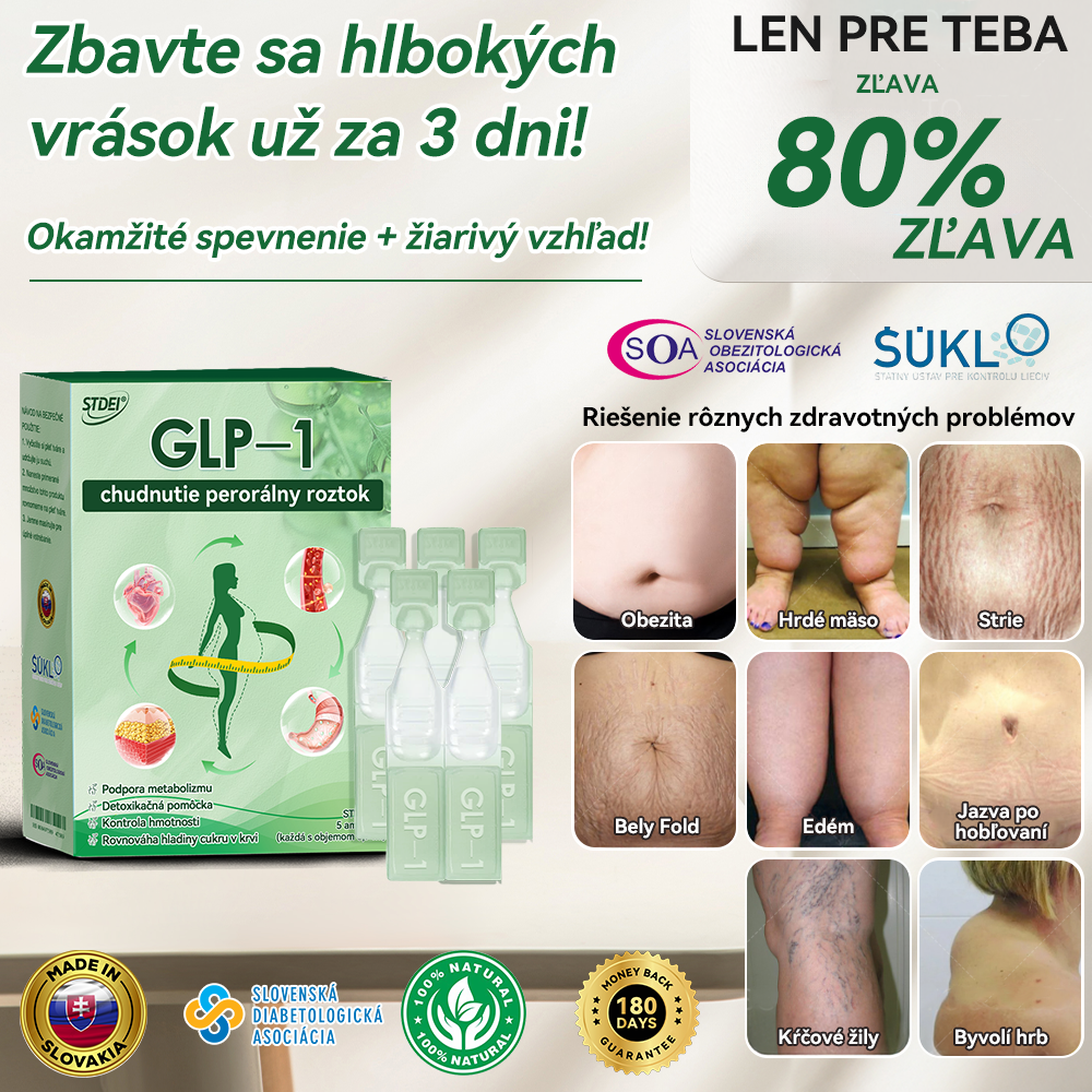 ✅ Odporúča viac ako 100 000 ľudí | Oficiálny obchod | 𝐒𝐓𝐃𝐄𝐈® 👨‍👧‍👧👨‍👧‍👧 𝐆𝐋𝐏-𝟏  𝐜𝐡𝐮𝐝𝐧𝐮𝐭𝐢𝐞 𝐩𝐞𝐫𝐨𝐫á𝐥𝐧𝐲 𝐫𝐨𝐳𝐭𝐨𝐤 - Obezita, kardiovaskulárne ochorenia, cukrovka, spánkové dýchanie, problémy s kĺbmi a ďalšie
